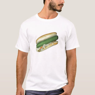 緑のウインナソーセージのTシャツ Tシャツ