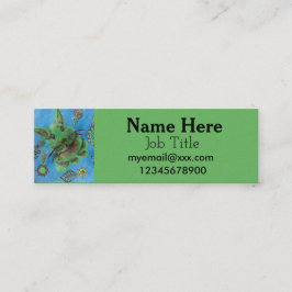 緑のウサギの名刺 スキニー名刺