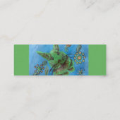 緑のウサギの名刺 スキニー名刺 (裏面)