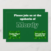 緑のウプシェリン招待状 招待状 (正面/裏面)