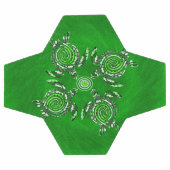 緑のウミガメのドットアート、サッカーボール サッカーボール (フラット)