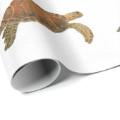 緑のウミガメ ラッピングペーパー (ロールコーナー)