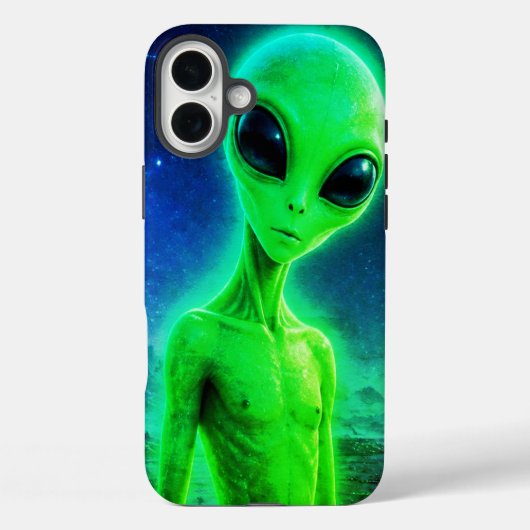 緑のエイリアンの存在で新しいiPhoneを保護する Case-Mate iPhoneケース (裏面)