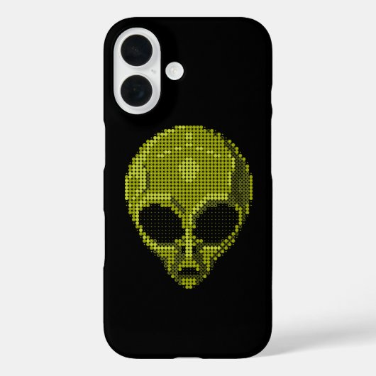 緑のエイリアンヘッド Case-Mate iPhoneケース (裏面)