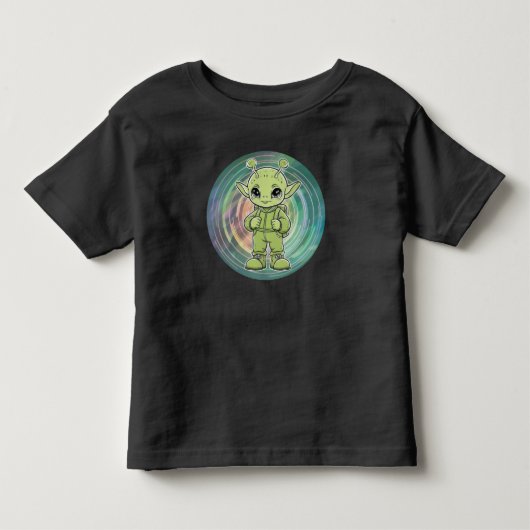 緑のエイリアン トドラーTシャツ (正面)