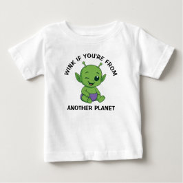 緑のエイリアン ベビーTシャツ