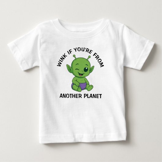 緑のエイリアン ベビーTシャツ (正面)