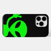 緑のエイリアン iPhoneケース (裏面横)