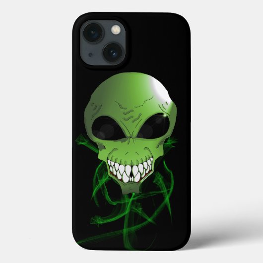 緑のエイリアンApple iPhone XタフXtreme Phoneケース Case-Mate iPhoneケース (裏面)