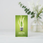 緑のエコエネルギー名刺 名刺 (スタンド正面)