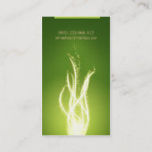 緑のエコエネルギー名刺 名刺 (裏面)