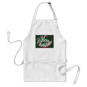 緑のエプロンのメリークリスマス スタンダードエプロン