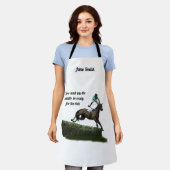 緑のエプロンの跳び上がり騎手 エプロン (着用した状態)