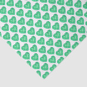 緑のエメラルドの水彩画の芸術のティッシュペーパー 薄葉紙 (詳細)