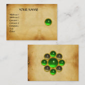 緑のエメラルドモン、灰色のアガタの羊飼い 名刺 (正面/裏面)