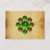 緑のエメラルドモン、灰色のアガタの羊飼い 名刺 (裏面)