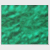 緑のエレガントサテンモダンルックかわいらしクリスマス ラッピングペーパー (フラット)