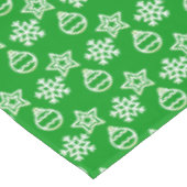 緑のエレガントテーブルクロスのクリスマスパターン テーブルクロス (アングル)