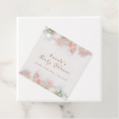 緑のエレガントピンクの水の色の瑪瑙ベビーシャワー フェイバータグ (インサイチュ)