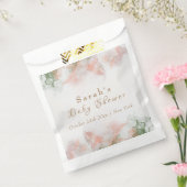 緑のエレガントピンクの水の色の瑪瑙ベビーシャワー フェイバーバッグ (封をした状態)