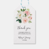 緑のエレガントフローラ ギフトタグ (正面)