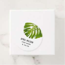 緑のエレガントモンステラの葉物価格 フェイバータグ