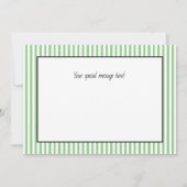 緑のエレガントリボン移植おめでとう ノートカード (裏面)