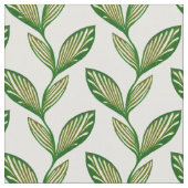 緑のエレガント天然シームレス葉柄の植物 ファブリック (クローズアップ)