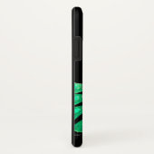 緑のエレガント孔雀、玉モノグラム Case-Mate iPhoneケース (裏面/右)