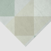 緑のエレガント幾何学的ダイヤモンドパターンの切り離し 薄葉紙 (詳細)