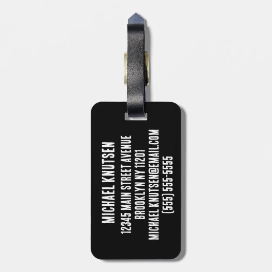 緑のエレガント恐竜Tレックスティラノサウルス旅行 ラゲッジタグ (裏面縦)