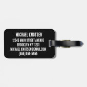 緑のエレガント恐竜Tレックスティラノサウルス旅行 ラゲッジタグ (裏面横)