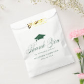 緑のエレガント書道の卒業式 フェイバーバッグ (封をした状態)