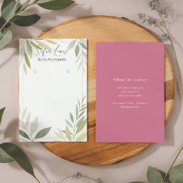 緑のエレガント葉ジュエリーイヤリング表示