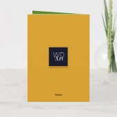 緑のエレガント黄色のGet Well Wishes手術 カード (裏面)