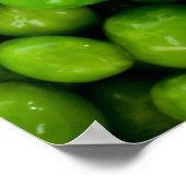 緑のエンドウ豆 ポスター (角)