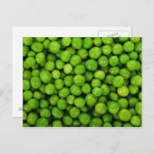 緑のエンドウ豆 ポストカード (正面/裏面)