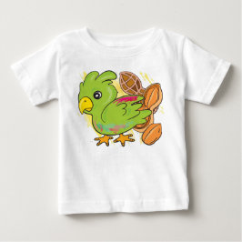 緑のオウム ベビーTシャツ