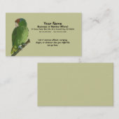 緑のオウム 名刺 (正面/裏面)