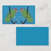 緑のオウム 名刺 (正面/裏面)