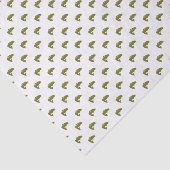 緑のオオクチバスの魚|色の背景 薄葉紙 (詳細)