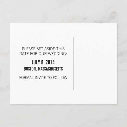 緑のオタク系のメガネ日付はがきを保存 案内ポストカード (裏面)