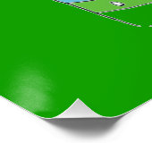 緑のオリジナルカラフルの花をマグのポスターに ポスター (コーナー)