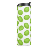 緑のオリーブのパターン タンブラー (回転左)