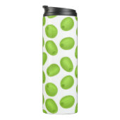 緑のオリーブのパターン タンブラー (回転右)