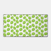 緑のオリーブのパターン デスクマット (正面)