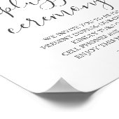 緑のオリーブの詰め結婚ていない看板 ポスター (角)