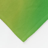 緑のオレンジ色のらせん状素晴らしフラクタル・アート フリースブランケット (角)