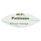 緑のオレンジ色のストライプ文字の追加メッセージシンプル アメリカンフットボール (パネル)