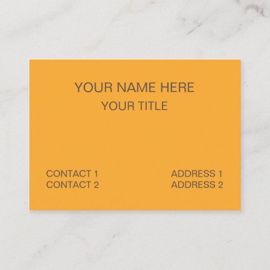 緑のオレンジ色の三角形のストライプパターン 名刺 (裏面)